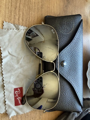 Ray Ban mirrored sunglasses, silver