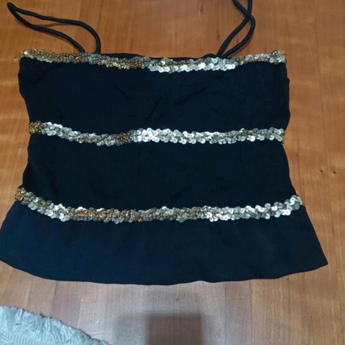 Cthru black blouse like new, size S