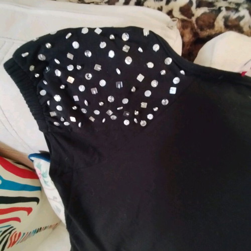 Swarovski party dress like new, black, Posare, size M