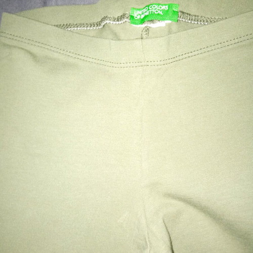 Benetton leggings pack of 2 for 4-5 years like new, khaki and dark blue