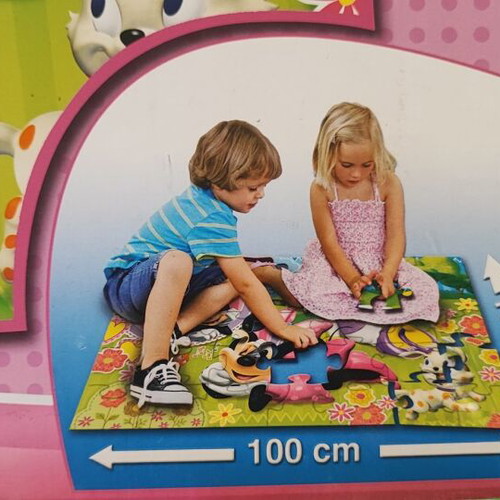 Clementoni Super Color Floor Minnie Mouse Floor Puzzle 40 Pieces like new