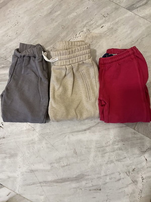 Children's tracksuits like new for two years old, fuchsia gray beige gold