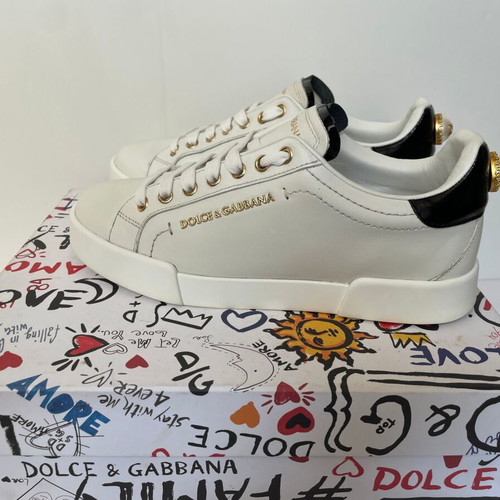 Dolce & Gabbana Portofino leather women's sneakers like new, size 38