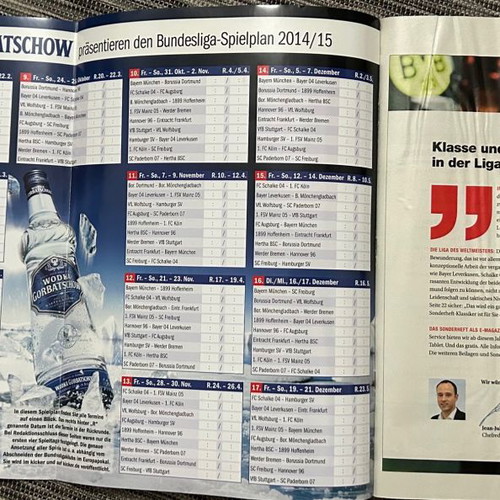 KICKER Annual Almanac 2014-2015, West Germany Edition Magazine