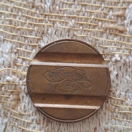 Italian telephone token used collectible coin