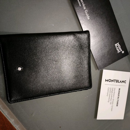 Montblanc wallet unused, black