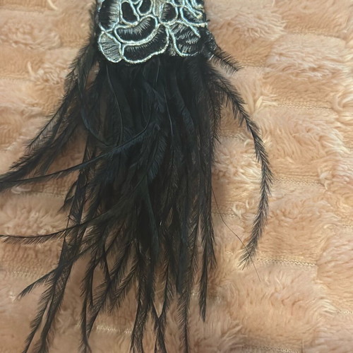 Handmade earring new, black