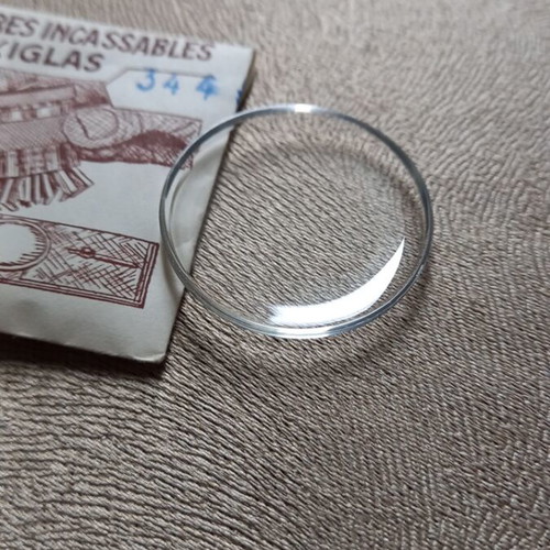 Watch glass number 344 new, diameter 3.44
