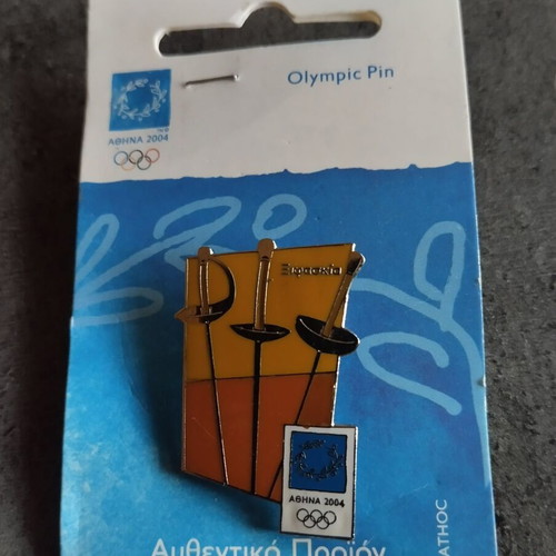 Official Pin Athens 2004 Fencing like new