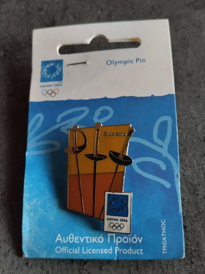 Official Pin Athens 2004 Fencing like new