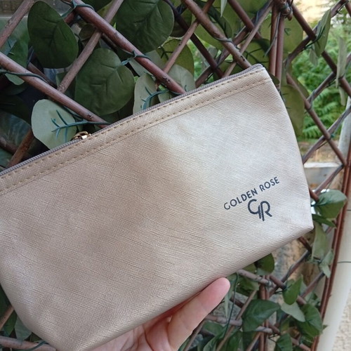 Golden Rose Waterproof Toiletry Bag new, gold