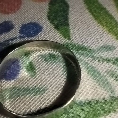 Silver 925 Handmade Hammered Ring Like New