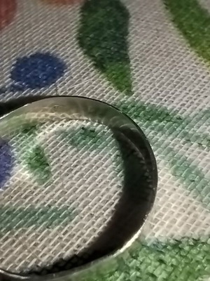 Silver 925 Handmade Hammered Ring Like New