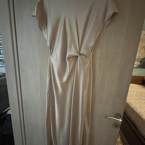 Zara satin dress medium beige like new