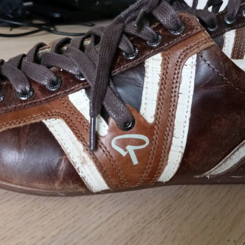 Redskins leather sneakers size 41 like new, brown