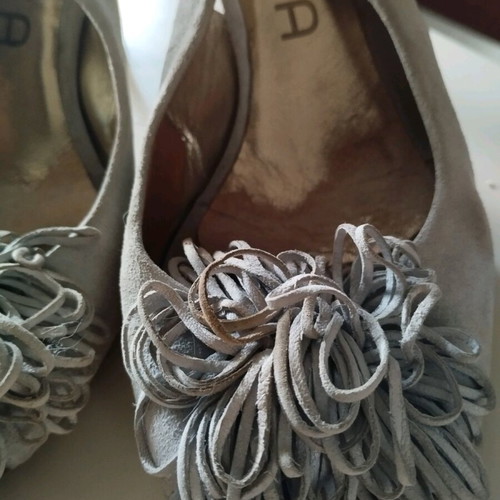Luisa ciel suede pumps used, size 37