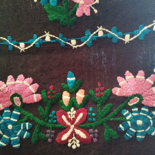 Embroidered apron used from Evros villages, folk art