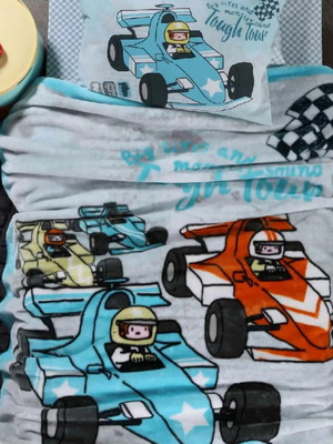 Racing Car Single Blanket like new, 160x220 cm, 100% polyester