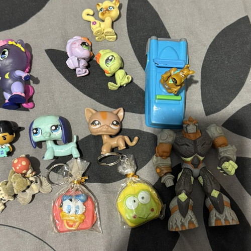 Lot of various toys used, all together