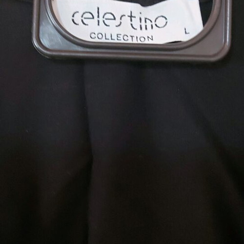 Celestino fitted maxi dress size large like new, black