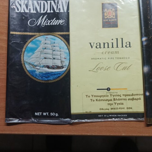 Pipe tobacco packaging used, pack of 8 pieces