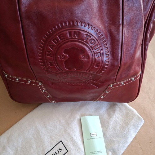 Tous leather shoulder bag extra large, like new, red