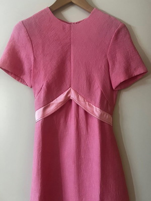 Sandro dress like new, size M, pink silk and viscose