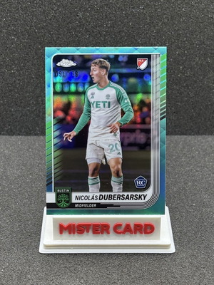 2025 Topps Chrome MLS Nicolas Dubersarsky RC Aqua card like new