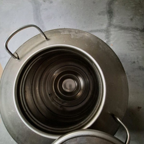 Ladousa 100 l new, stainless steel oil container