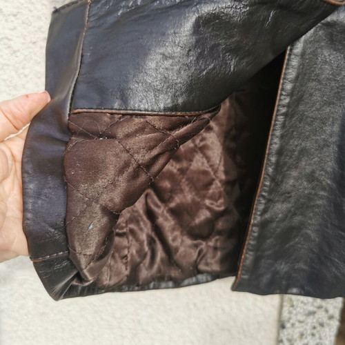 Leather jacket like new, genuine leather, black, size M