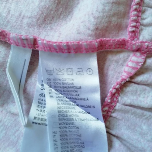 H&M φόρεμα για κορίτσι 7-8 ετών σαν καινούργιο, ροζ, 122/128 εκ, 100% βαμβάκι