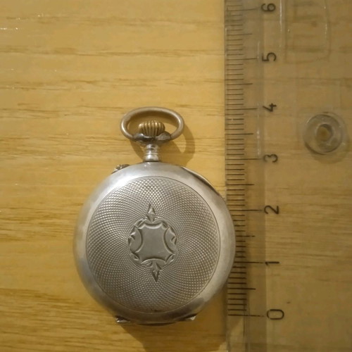 Vintage women's pocket watch silver 800 used, needs repair