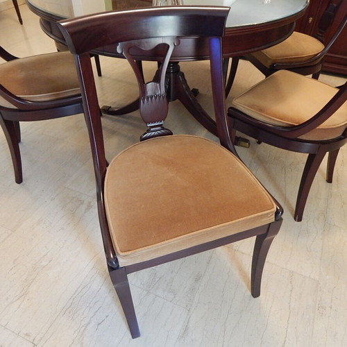Varagki Dining Set used, extendable to 12 seats with 6 chairs