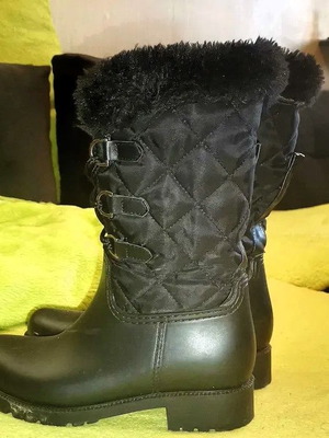 Women's rubber boots like new, black, size 40