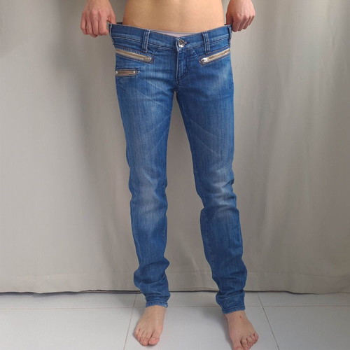 Miss Sixty Style Radio women's jeans size M W30 L32 low rise skinny like new, blue