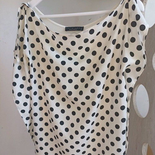 Twinset women's blouse like new, size S, black and white