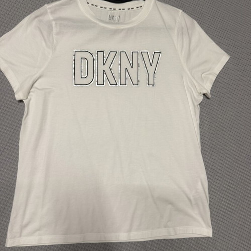 DKNY white T-shirt size S like new