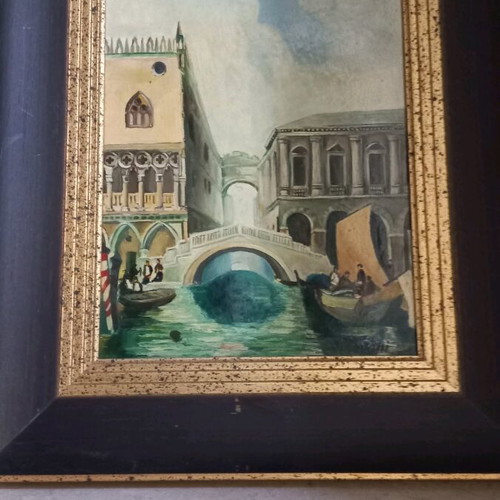 Oil painting signed, like new, 46x40cm