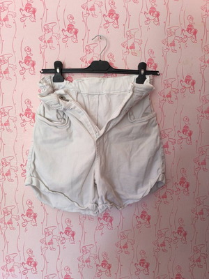 Denim shorts white used in good condition