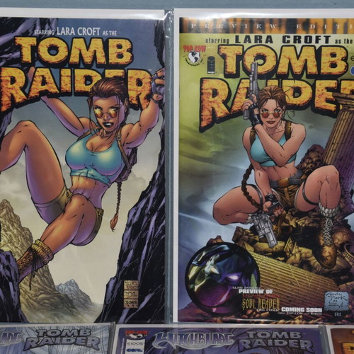 Tomb Raider Witchblade comic book lot variant covers like new