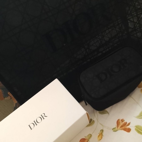 Dior Beauty Black Trousse Pouch and Tote Bag Set new