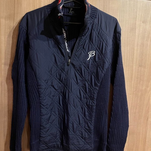 Unisex pullover like new, blue, size S, wool and nylon