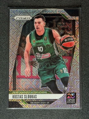 2024-25 Panini Prizm EuroLeague κάρτα μπάσκετ Kostas Sloukas Mojo /25