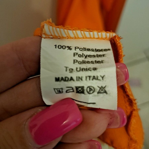 Satin dress orange like new, size M