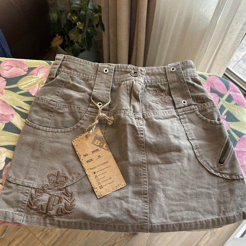 B.L. Wear Cotton Cargo Skirts New with Tags