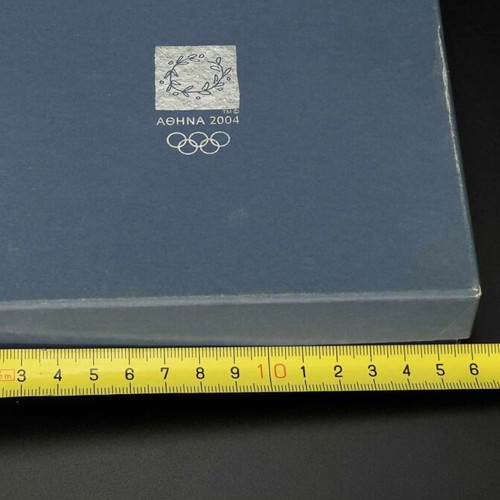 Athens 2004 Olympic Torch Relay Pins Set of 7 in Original Box like new