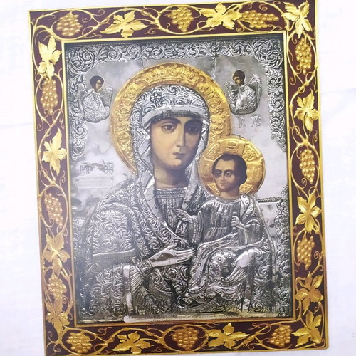 Religious paper icons like new, set of 3 pieces