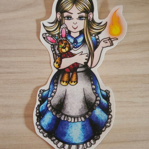 Handmade League of Legends Annie in Wonderland sticker made to order