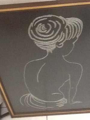 Κεντητός πίνακας χειροποίητο σαν καινούργιο, διαστάσεις 0,80x0,60