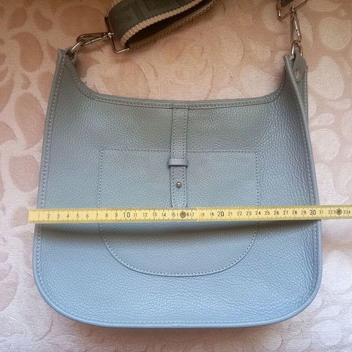Shoulder bag like new, grey synthetic leather